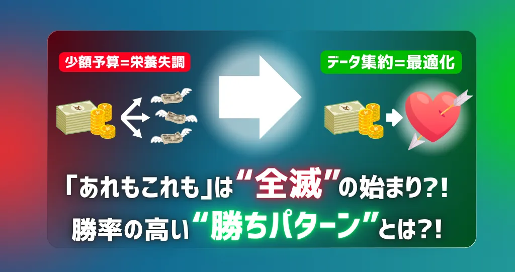 「あれもこれも」は全滅の始まり？Web広告で「限られた予算」を分散させてはいけない理由